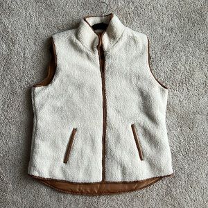 White/Cream Sherpa Vest